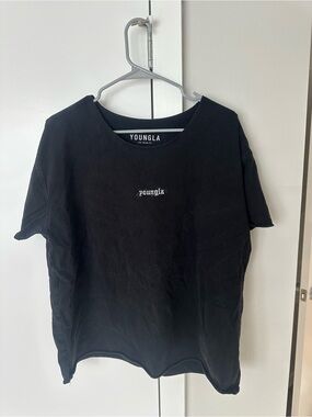 Youngla men’s Black Logo Tee